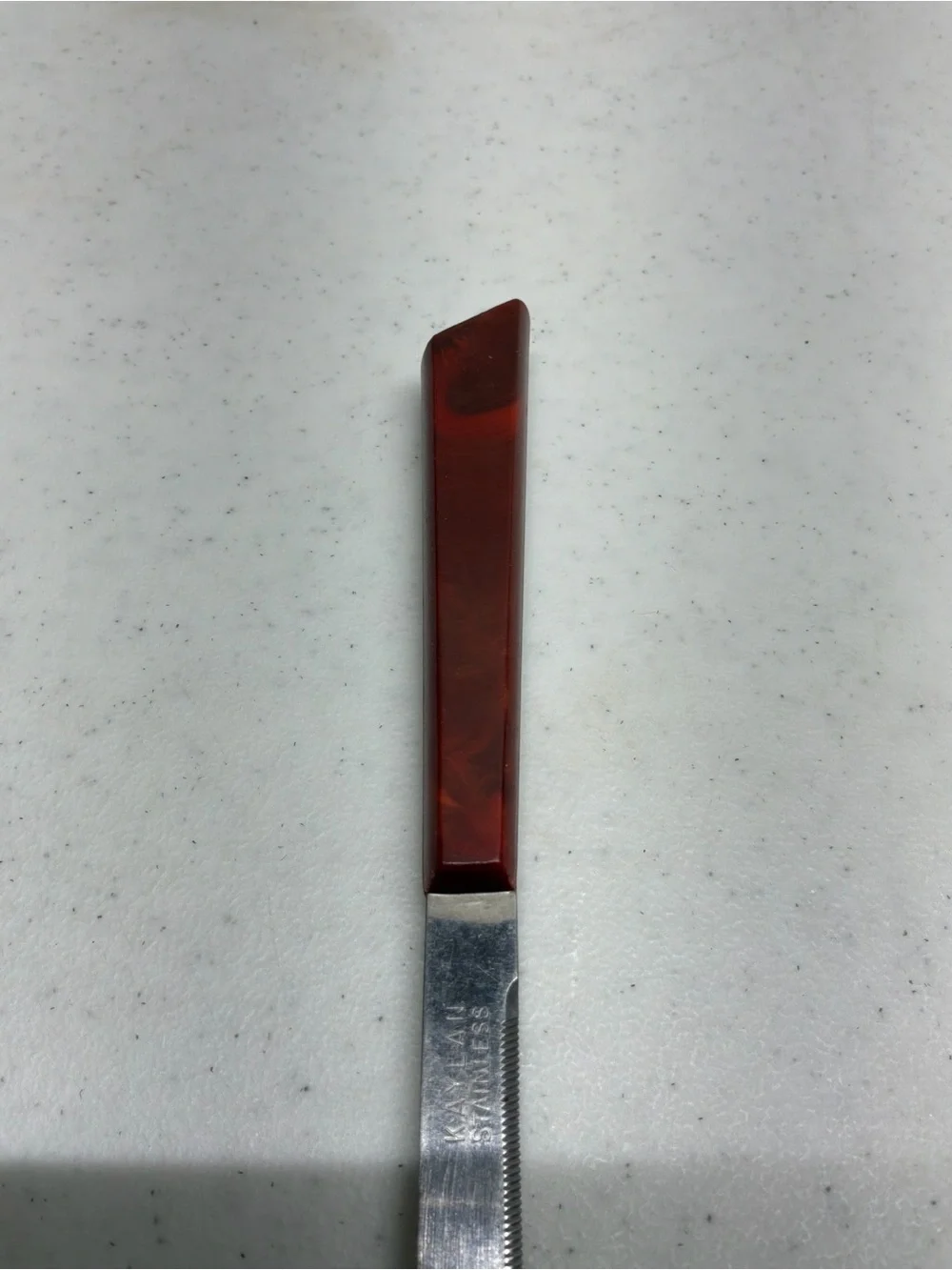Vintage Kaylan Tomato Knife with Bakelite Handle Tiny Chip in Top of Handle